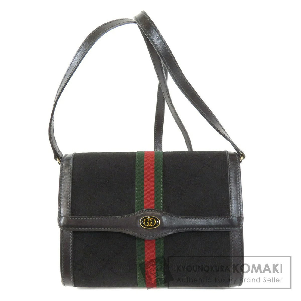 Gucci GG Sherry Line shoulder bag web Black